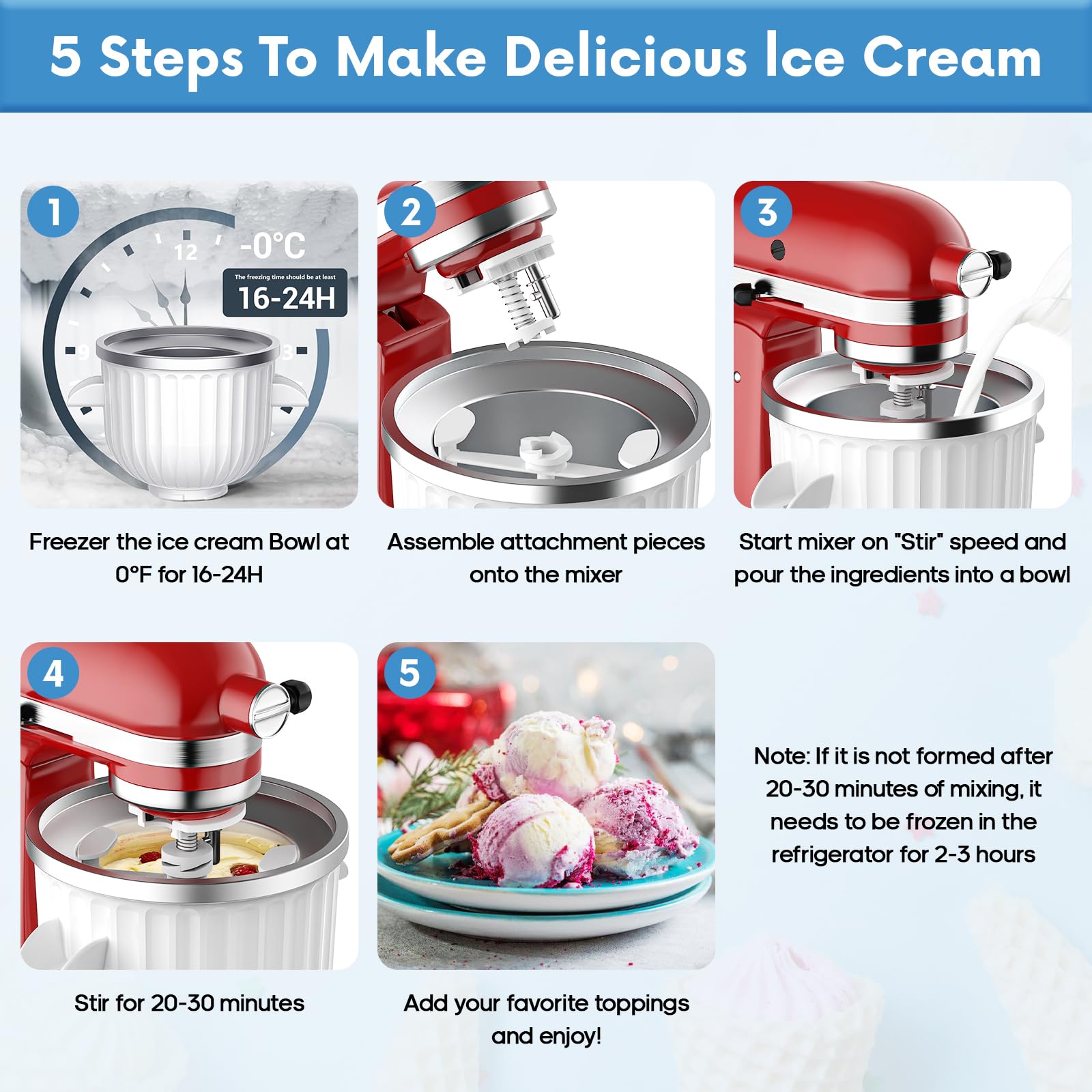 2 Quart Ice Cream Maker Attach - Kitchen Baking Appliances recension och pris