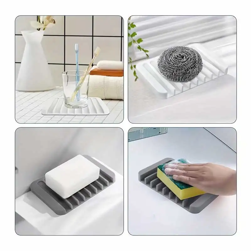 New 1PC Silicone Draining Soap - Kitchen Baking Tray Storage recension och pris