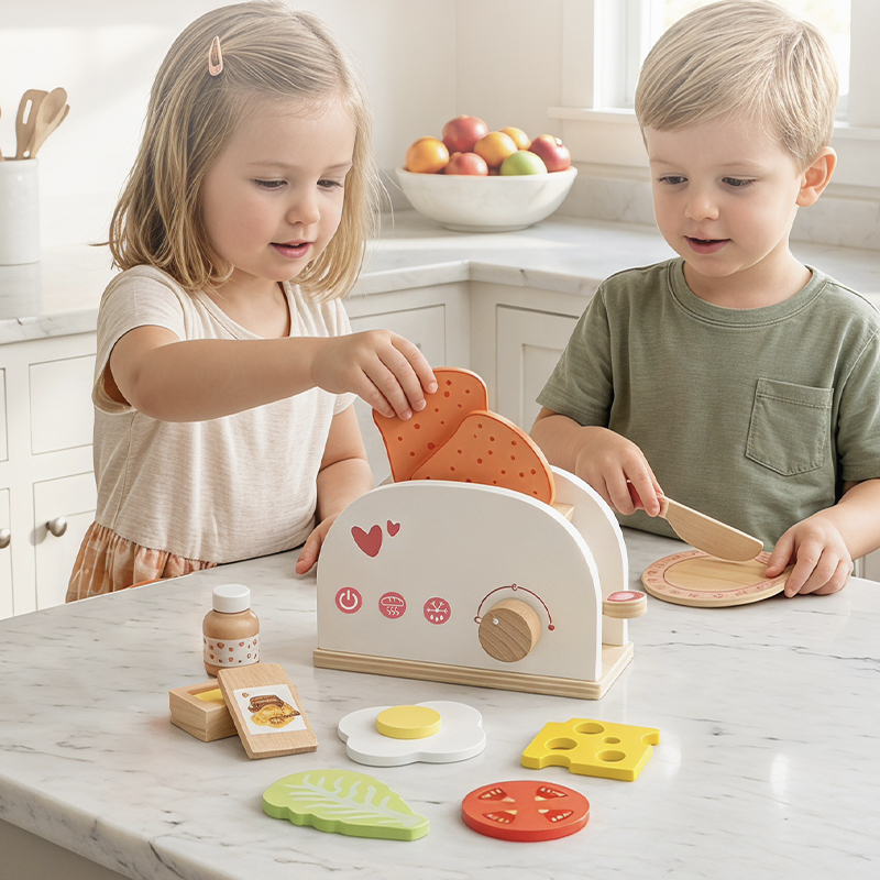 Pretend Play Wooden Kitchen Se - Kitchen And Baking Life recension och pris