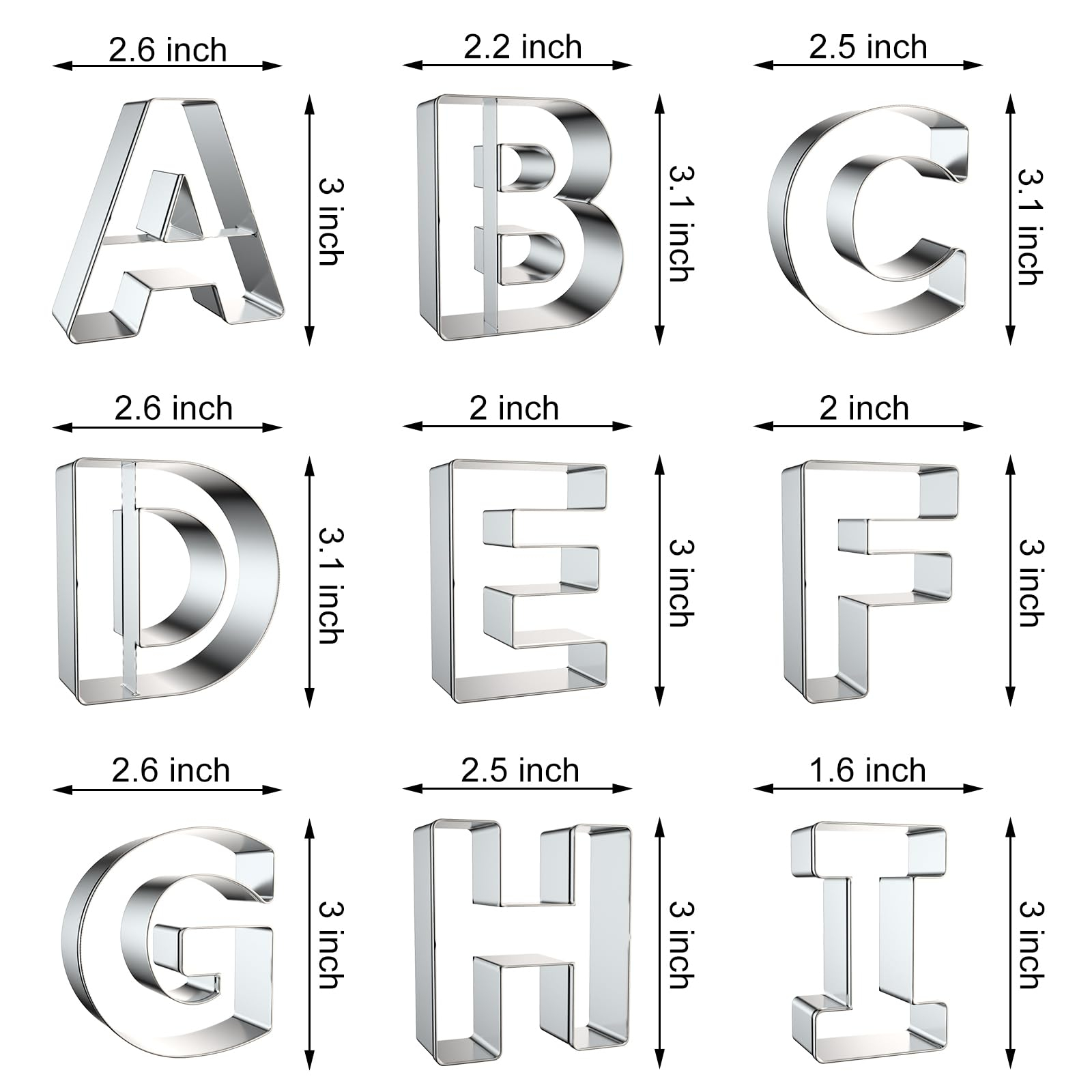Letter Cookie Cutters Shapes - - Kitchen And Baking Equipment recension och pris