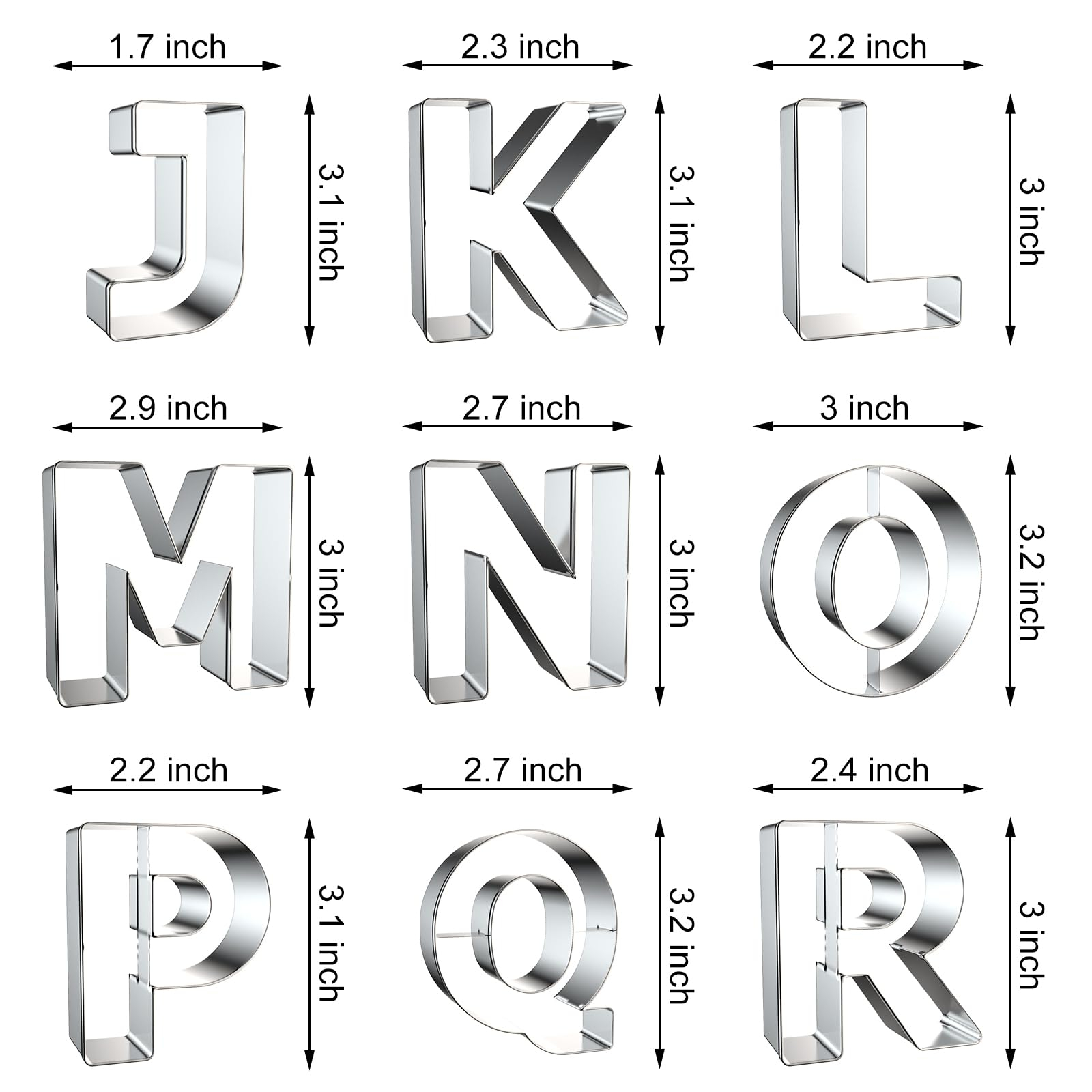 Letter Cookie Cutters Shapes - - Kitchen And Baking Equipment recension och pris