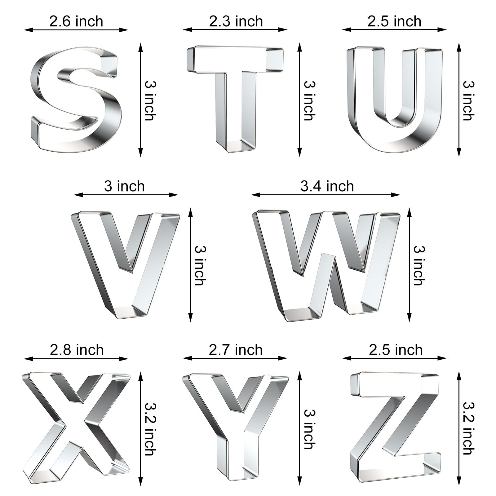 Letter Cookie Cutters Shapes - - Kitchen And Baking Equipment recension och pris