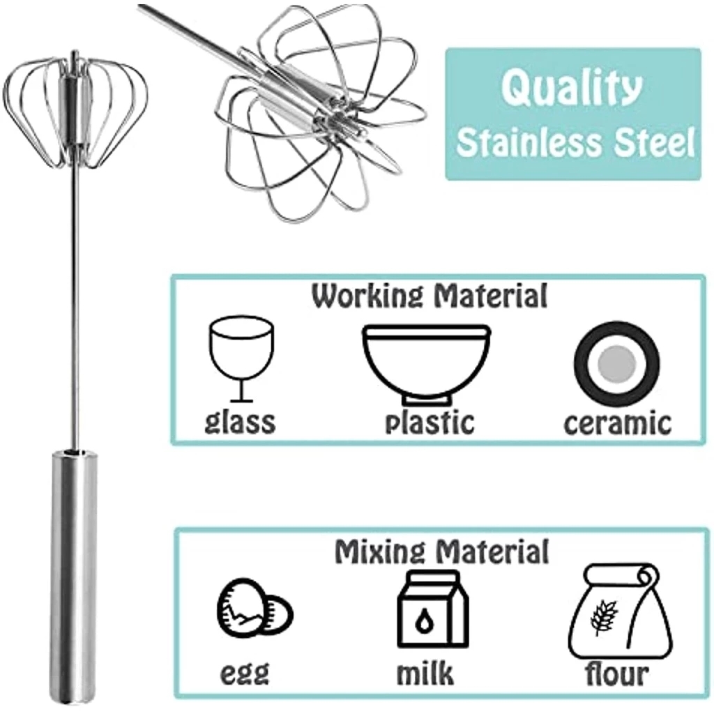 1/3pcs Stainless Steel Egg Bea - Kitchen Baking Appliances recension och pris