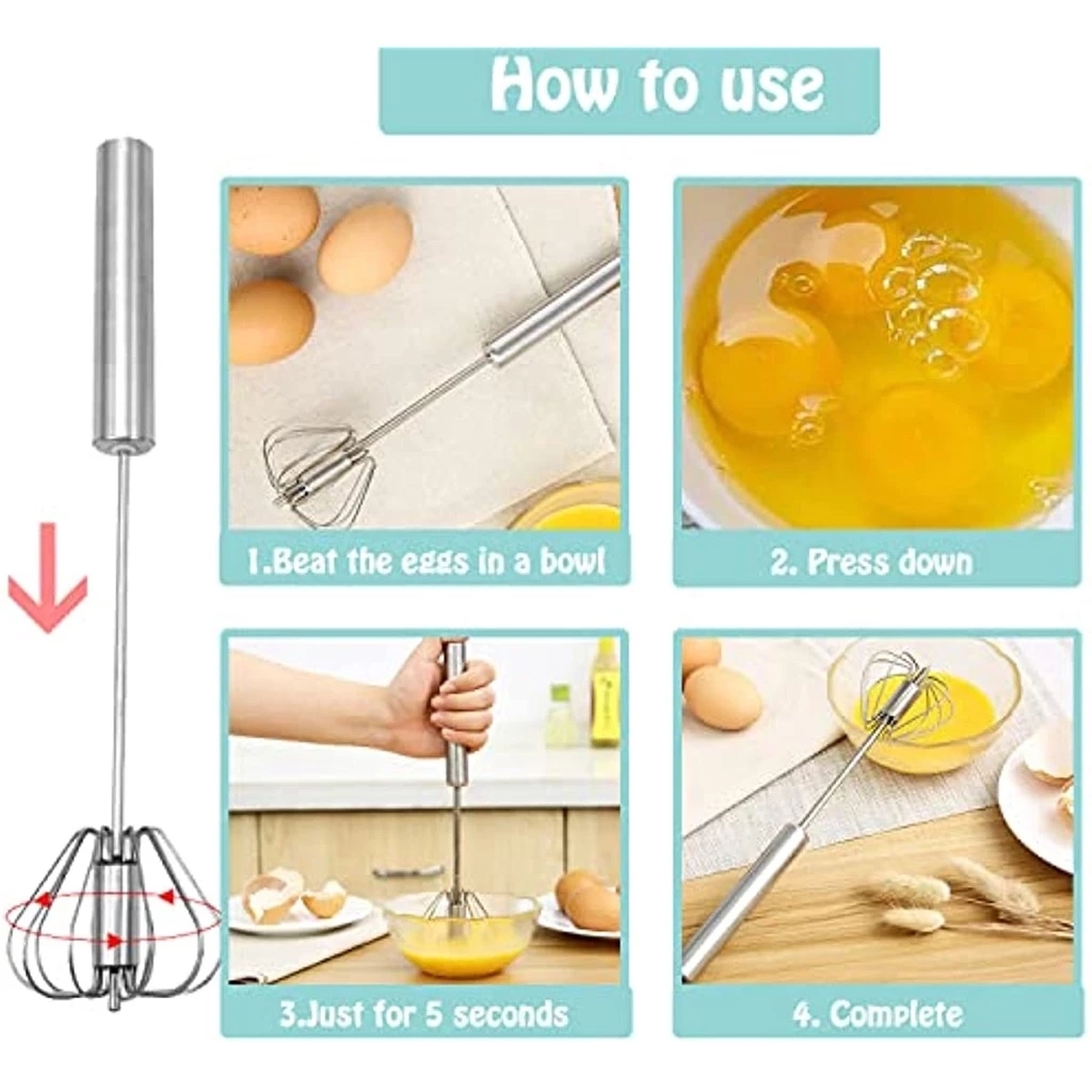 1/3pcs Stainless Steel Egg Bea - Kitchen Baking Appliances recension och pris