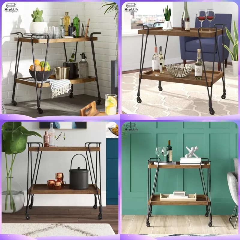 Kitchen Trolley with Wheels Ro - Kitchen Baking Trolley recension och pris